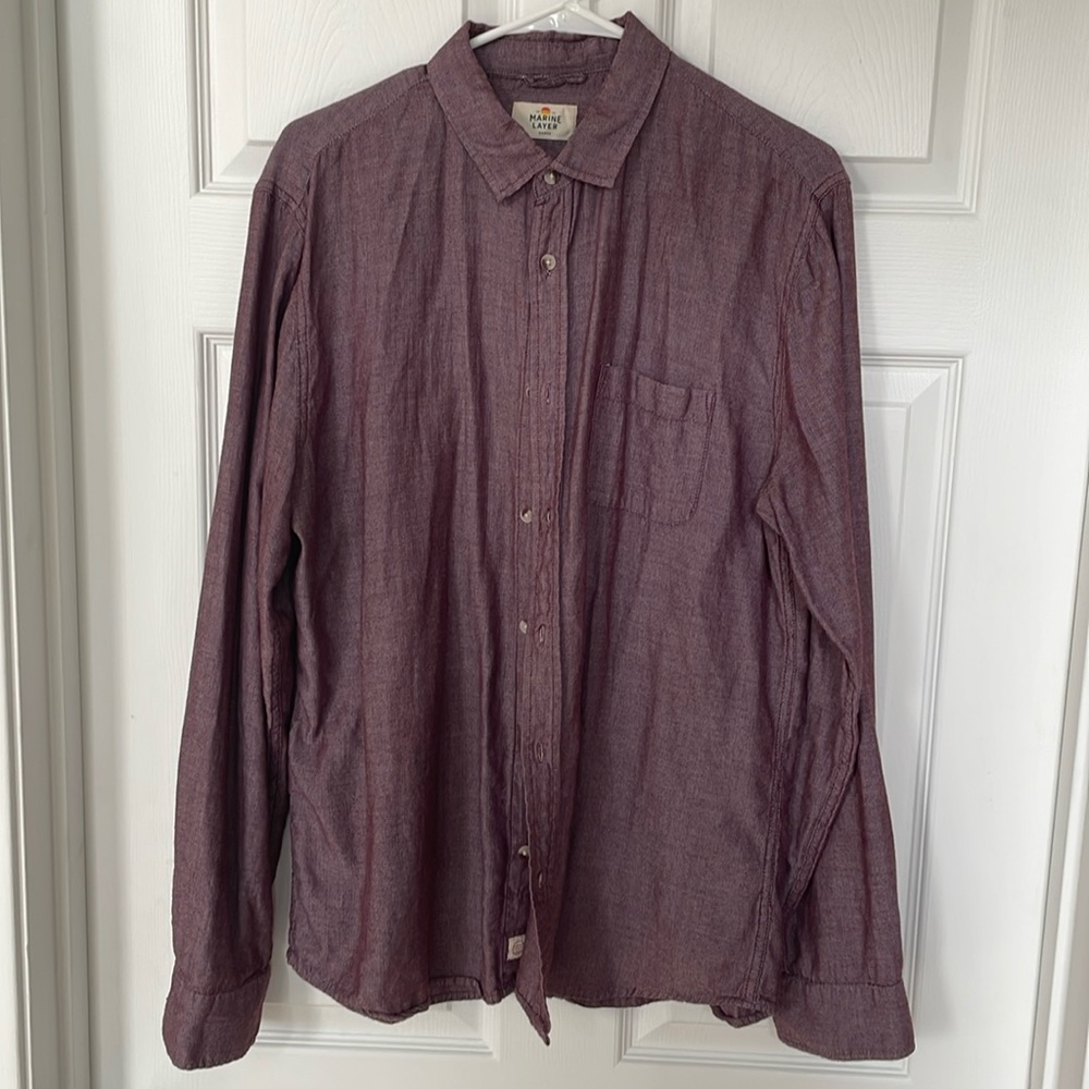 Marine Layer men’s long sleeve button down - super soft!